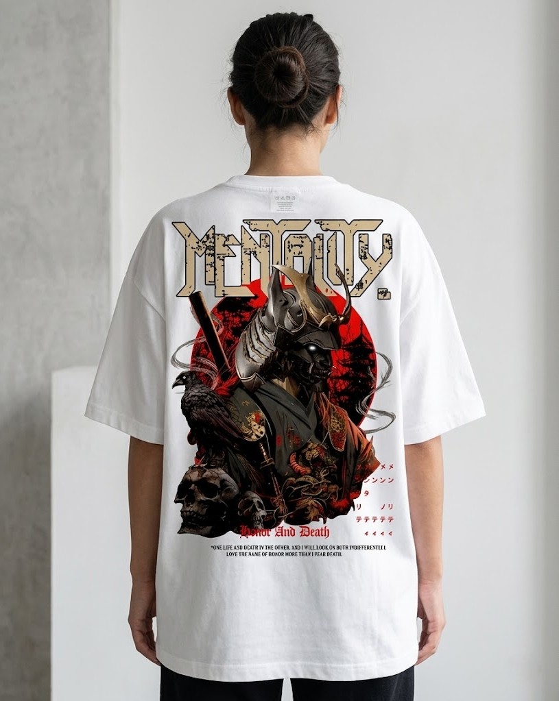 Oversized T-Shirt – Honor & Death Black Edition